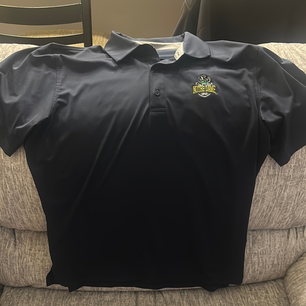 Men's Navy Notre Dame Polo Shirt